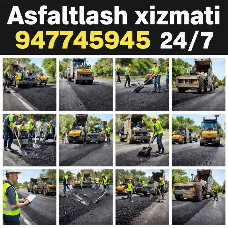 Asfaltlash asfalt асфальтирование