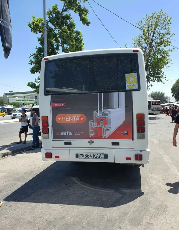 Avtobuslarda reklama/Автобусда реклама/Реклама на Автобусах. — фото 5