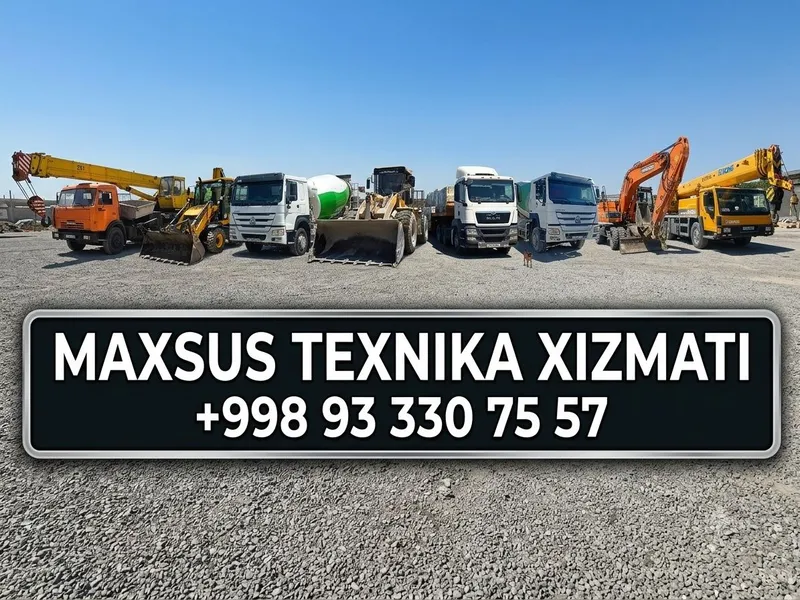 Махсус техникалар хизмати бор Узбекистон худуди буйлаб Махсус техникалар хизмати бор Узбекистон худуди буйлаб