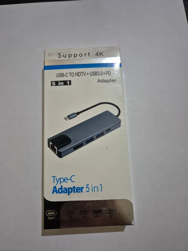 Adapter Type-C dan HDTV+USB+PD+LAN 1 Adapter Type-C dan HDTV+USB+PD+LAN 1