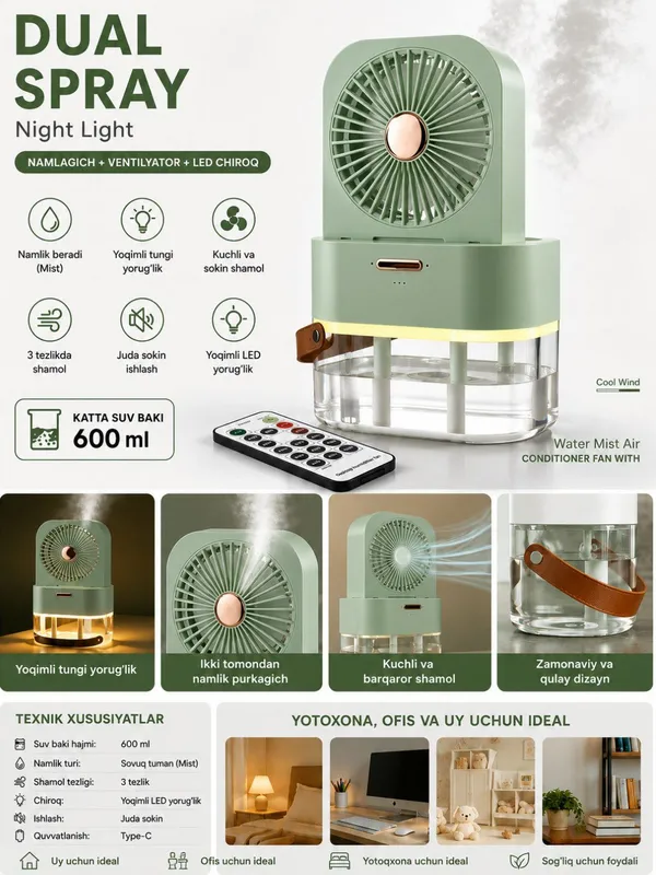 Вентилятор Dual Spray 8 Вентилятор Dual Spray 8