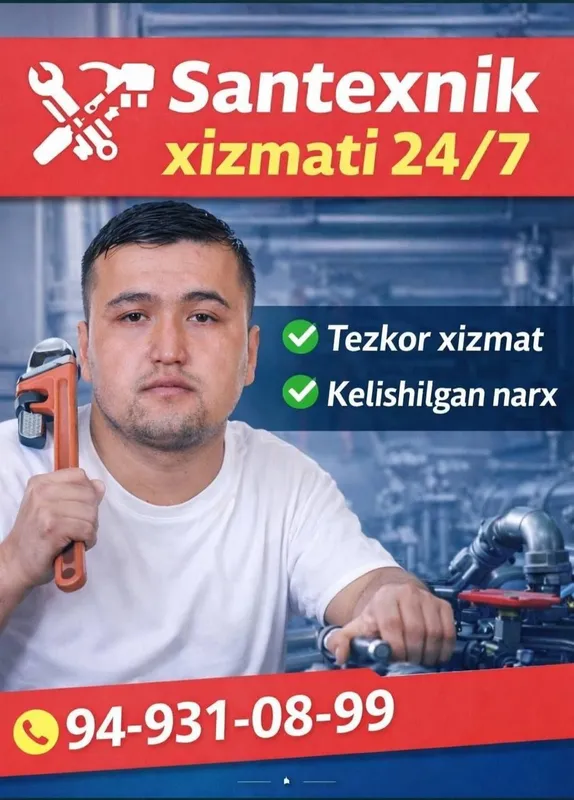 Santexnik hizmat 24/7 1