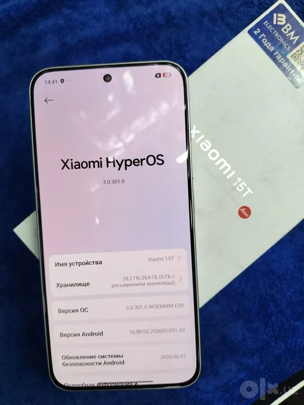 Xiaomi 15 T, память 12+4/256 ГБ, Global 6 Xiaomi 15 T, память 12+4/256 ГБ, Global 6