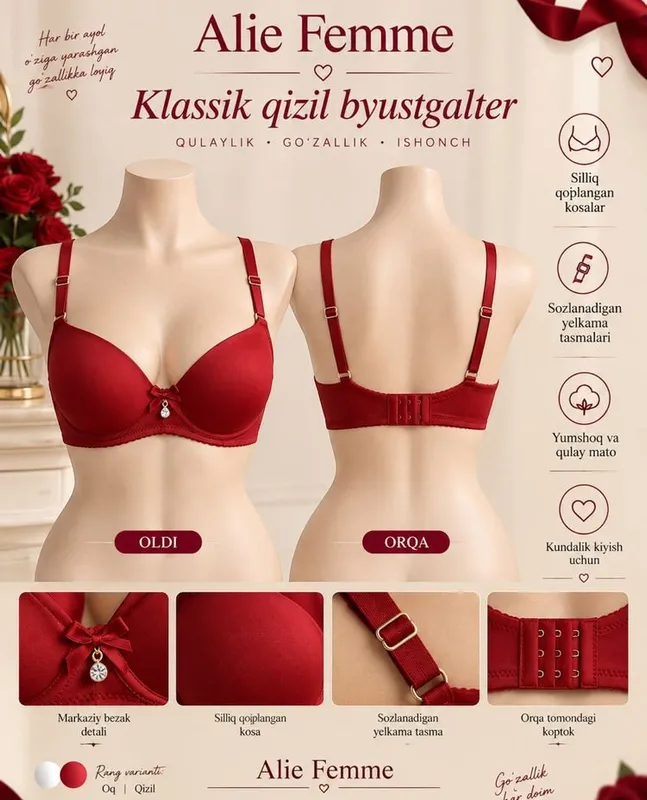 Ayol va qizlar uchun ichki kiyimlar 3