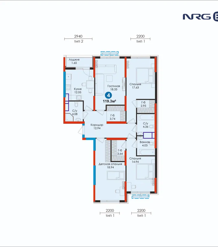 ЖК от NRG-BI: ипотека с макс. скидкой | ПВ 311 739 490 сум — фото 1
