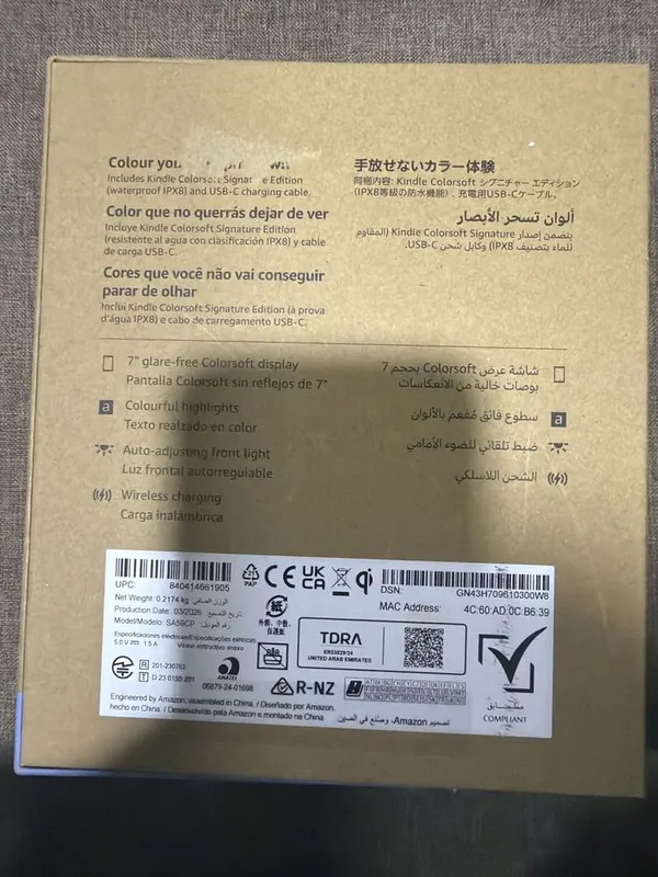 Kindle Amazon Colorsoft Signature Edition 32 gb 2