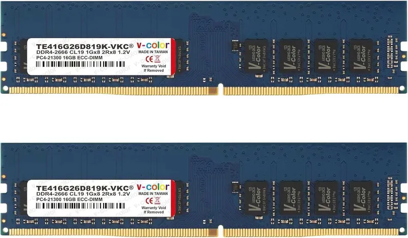 V-Color DDR4 32GB (2 x 16GB) 2666MHz (PC4-21300) (только для серверов)