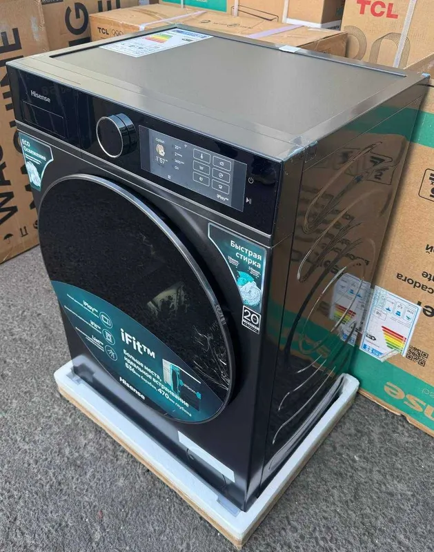 Стиральная машина Hisense 8 кг WF5I8043BBF Inverter Steam iJet Wi-Fi 2