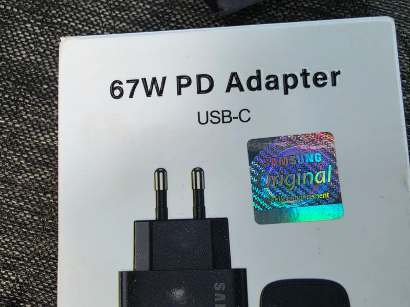 67 WATT Samsung original zaryadchik adapter TYPE C — фото 1