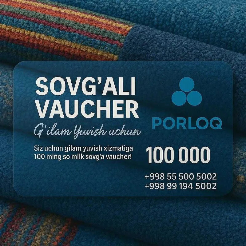 PORLOQ Gilam Yuvish Fabrikasi Qashqadaryo — фото 3