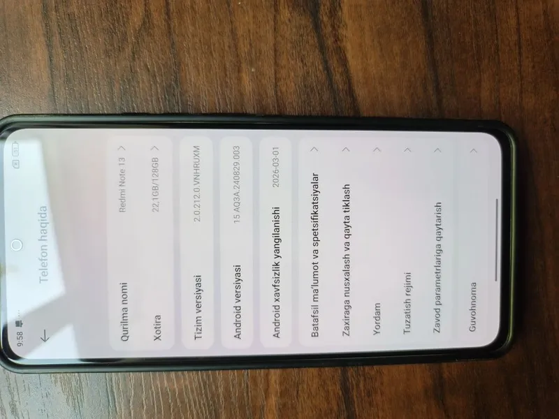 Redmi note 13 6ga 128talik 5