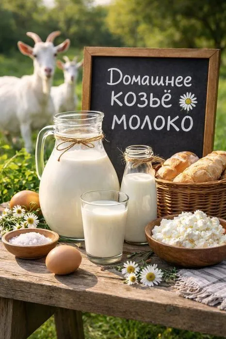 Домашнее козьё молоко 1 Домашнее козьё молоко 1