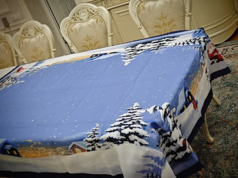 Скатерть новогодняя, размером 220*150см Yangi yil bayrami uchun dastur 6 Скатерть новогодняя, размером 220*150см Yangi yil bayrami uchun dastur 6