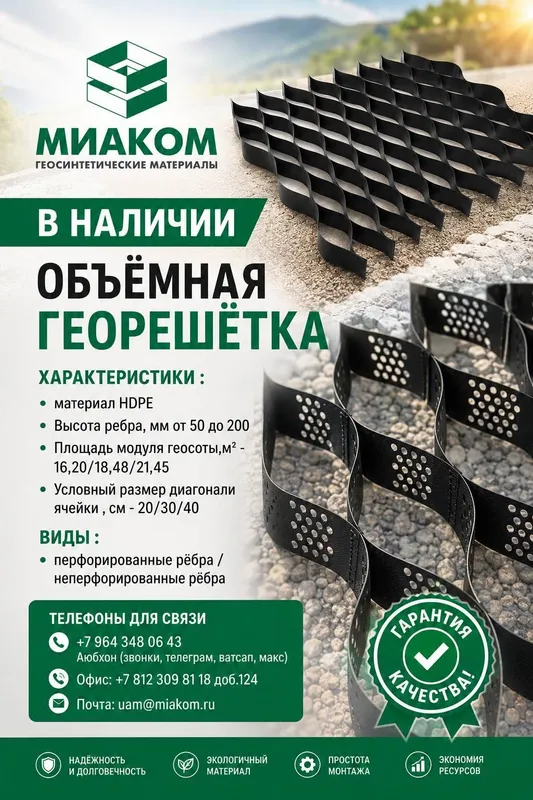 Объёмная георешётка, georeshetka, геокаркас, geokarkas