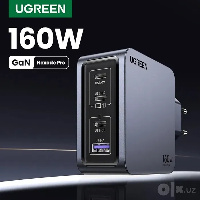 Ugreen Nexode Pro 160W GaN Fast Charger (4-Port) 1 Ugreen Nexode Pro 160W GaN Fast Charger (4-Port) 1