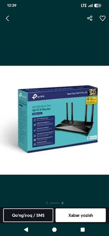 Продается МОЩНЫЙ WiFi роутер за ПОЛ ЦЕНЫ ! TP-Link Archer AX10/AX1500 1 Продается МОЩНЫЙ WiFi роутер за ПОЛ ЦЕНЫ ! TP-Link Archer AX10/AX1500 1