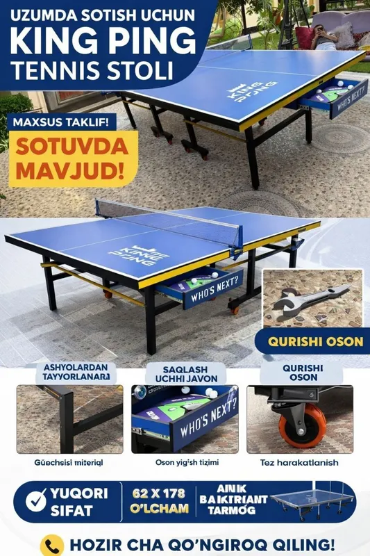 Stol tennis arzon narxlarda sehdan 1 Stol tennis arzon narxlarda sehdan 1