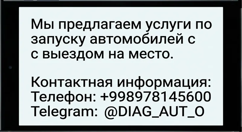 Запуск авто с выездом