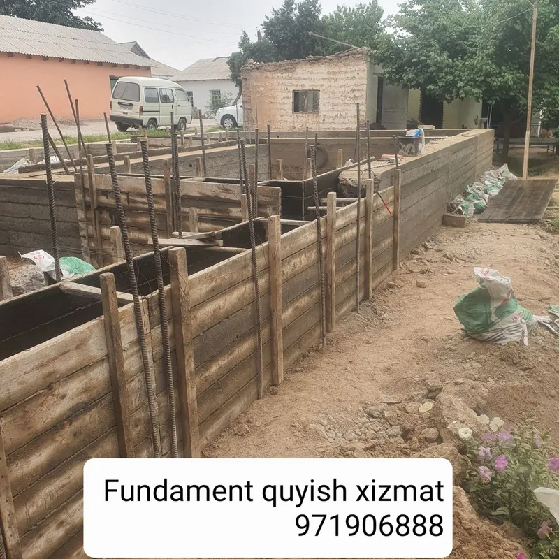 Qulay narx va sifat! beton quyish,styashka g'isht terish xizmatlari