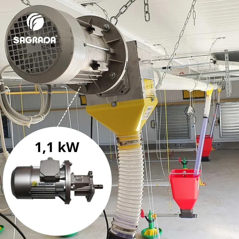 Parrandachilik fabrikalari uchun motor-reduktorlar