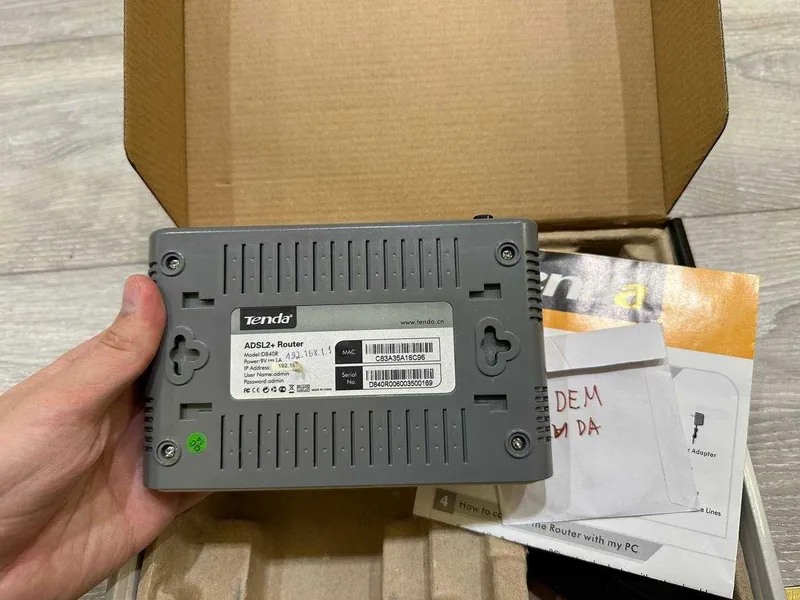 Tenda D840R ADSL2+ routeri sotiladi, ishlatilgan, yaxshi holatda 4 Tenda D840R ADSL2+ routeri sotiladi, ishlatilgan, yaxshi holatda 4