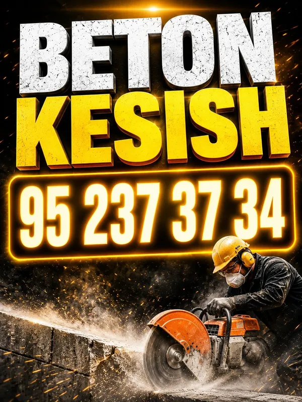 Beton kesish eshik ochish deraza joyllarini ochish xarizmatlari mavjud
