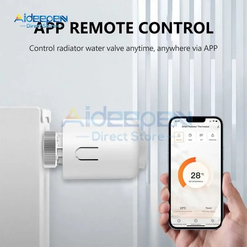 Tuya Smart ZigBee термостатический радиаторный клапан