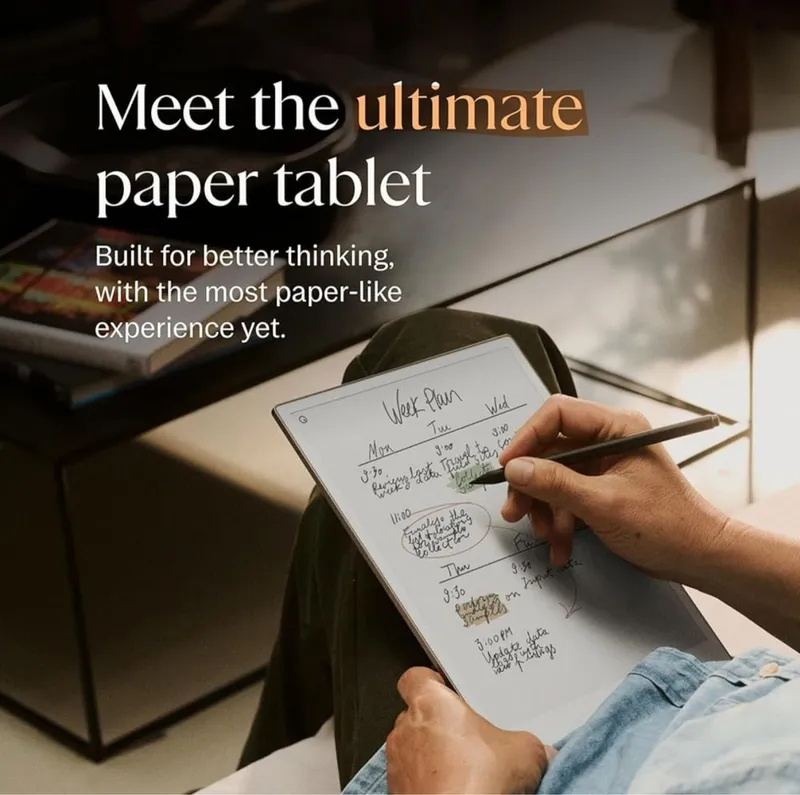 reMarkable Paper Pro + Marker Plus + Book Folio Кожаный — фото 2