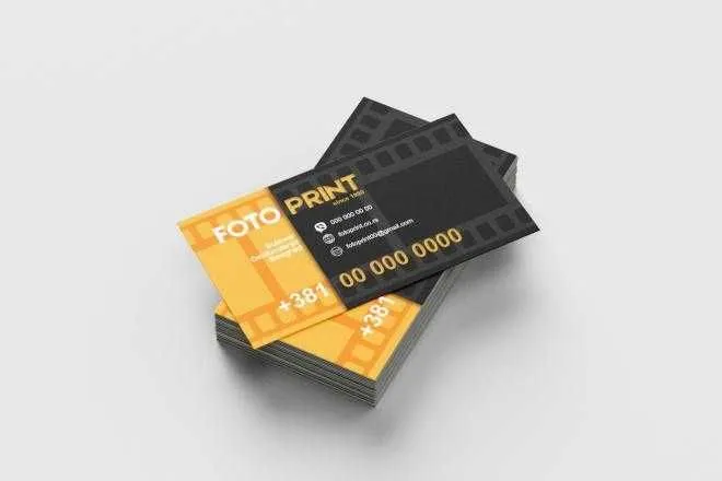 Vizitka — lux 350gsm qalin karton, tez va sifatli — фото 1