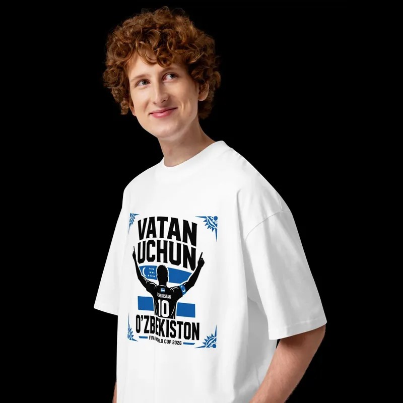 VATAN UCHUN O'ZBEKISTON — Premium Oversized Futbolka — фото 4