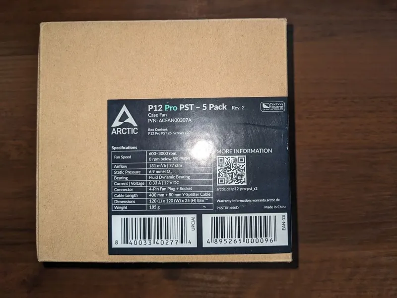 Вентилятор для корпуса ARCTIC P12 Pro PST Black кулер PC cooler Вентилятор для корпуса ARCTIC P12 Pro PST Black кулер PC cooler
