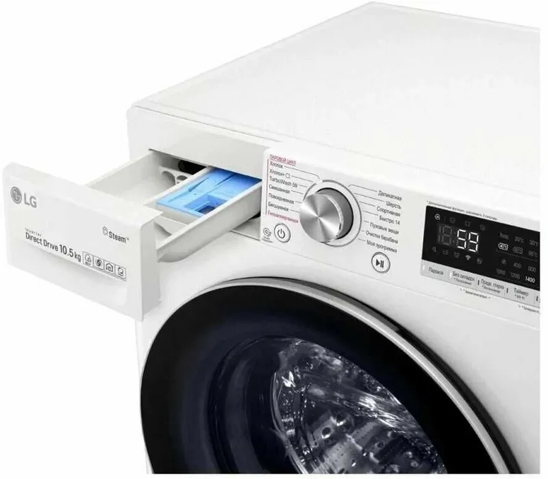 Стиральная машина LG-TW4V7RW1W с технологией AI DD, 10,5 кг — фото 5