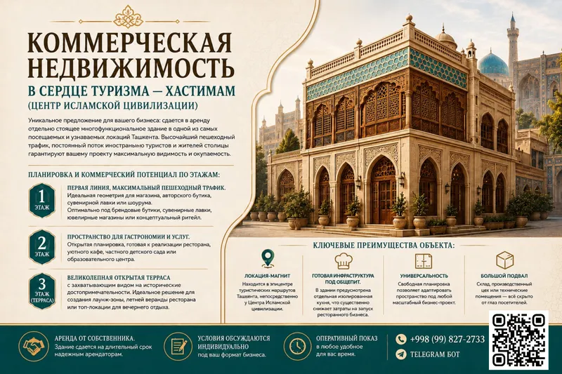 Аренда помещений в центре туристической активности
