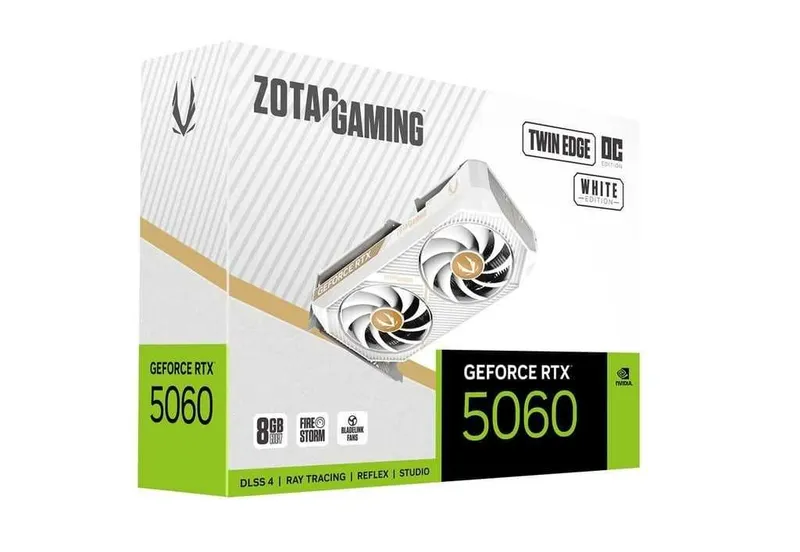}Видеокарта ZOTAC GeForce RTX 5060 8GB GDDR7 Twin Edge OC White 1 }Видеокарта ZOTAC GeForce RTX 5060 8GB GDDR7 Twin Edge OC White 1