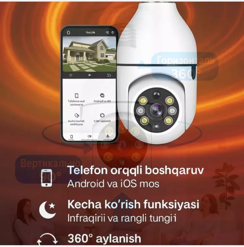 Wifi iCSee IP Kamera: Har tomonlama kuzatuv — фото 3