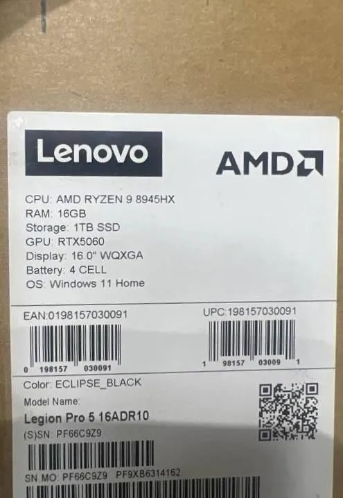 Игровой ноутбук Lenovo LEGION 5 PRO 16ADR10 (USA) 2