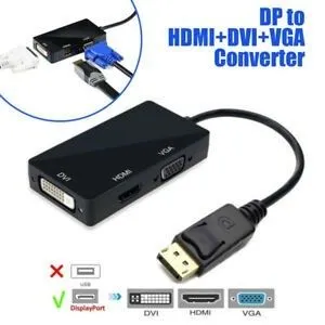 Скидка! Переходник Display port to HDMI, VGA, DVI 2