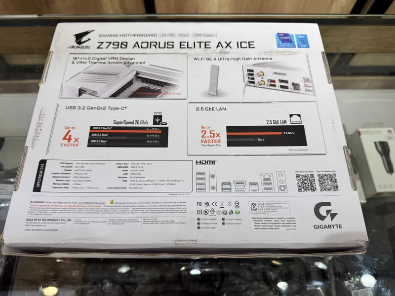 Yuqori darajadagi GIGABYTE Z790 AORUS ELITE AX WIFI DDR5 anakarti 6 Yuqori darajadagi GIGABYTE Z790 AORUS ELITE AX WIFI DDR5 anakarti 6
