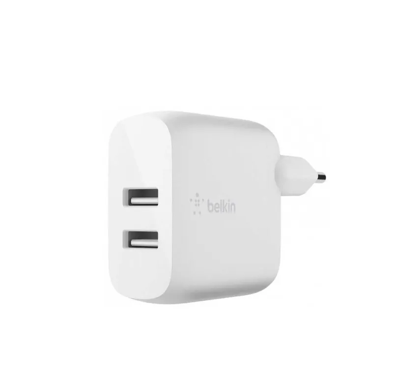 } Сетевое ЗУ Belkin Home Charger 24W Dual USB White 1 } Сетевое ЗУ Belkin Home Charger 24W Dual USB White 1