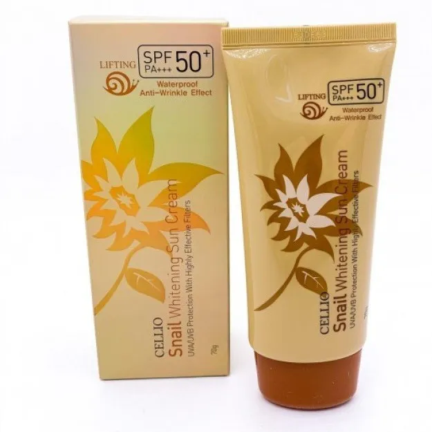 Крем с муцином улитки и SPF — Cellio 70 г Крем с муцином улитки и SPF — Cellio 70 г