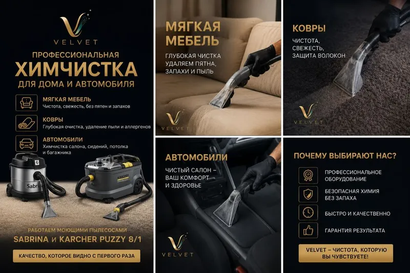 Yumshoq mebellarni kimyoviy tozalash