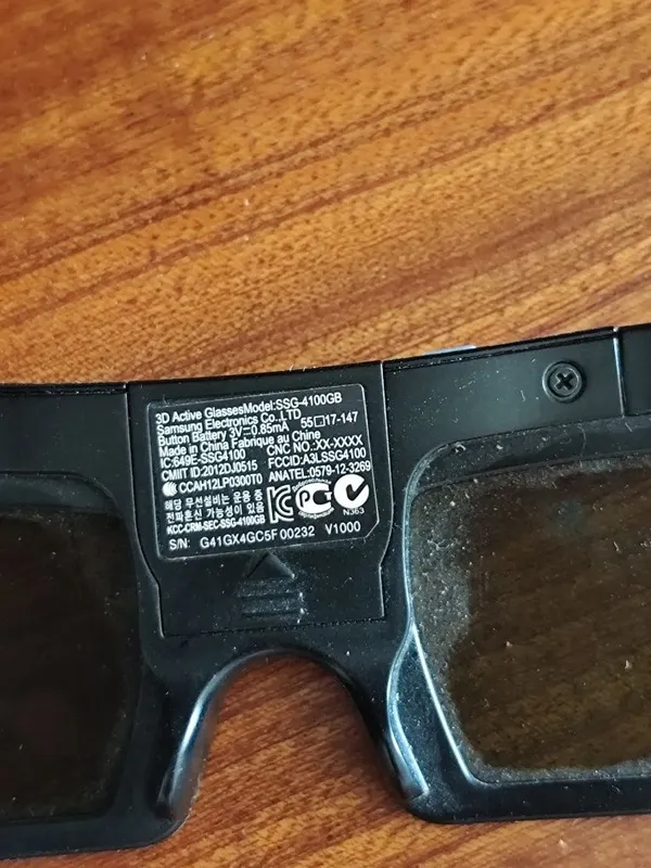 3D очки Samsung телевизора 4