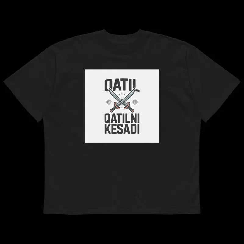 QATL QATLNI KESADI — Premium Oversized Futbolka — фото 4