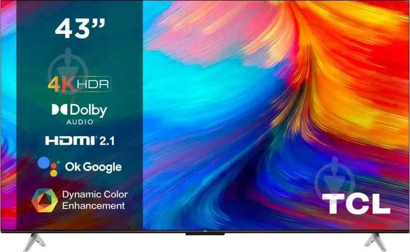 televizor, TCL 43* 4K, UHD, proshivka + yetkazib berish bepul UZUM NASIYA 2