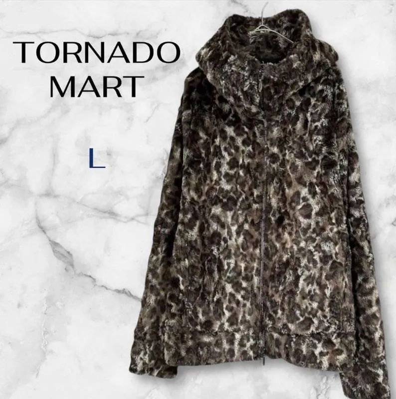 Архив Худи Tornado Mart Japanese Fur Leopard с капюшоном y2k