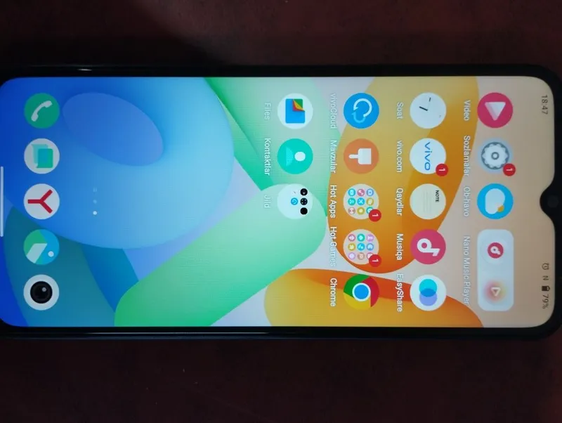 VIVO Y22 164,30×76,10×8,38 mm Quvvatlash kuchi