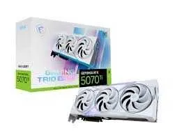 Видеокарта MSI GeForce RTX 5070 Ti GAMING TRIO OC WHITE