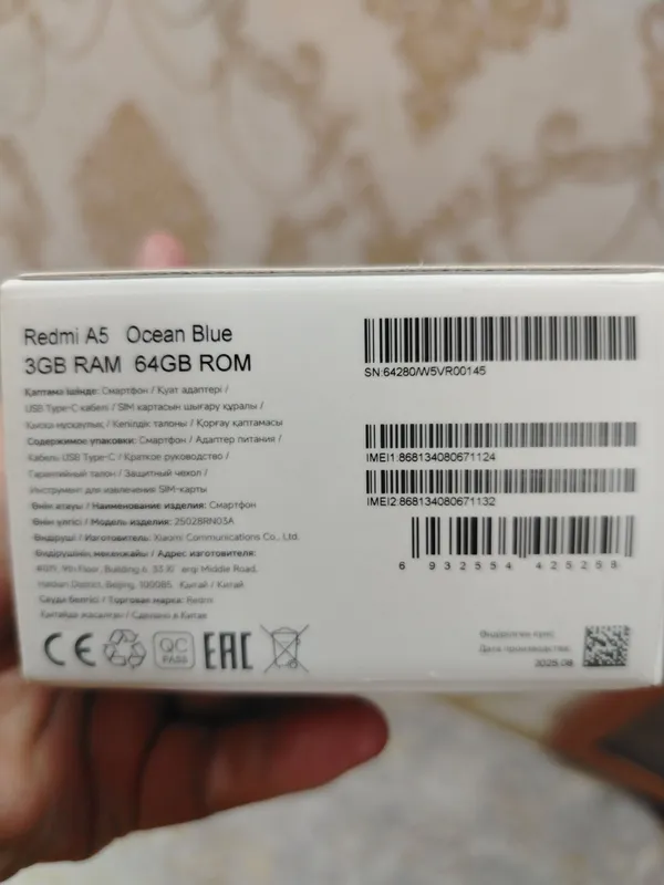 Redmi a5 yanvarda sotib olingan 2