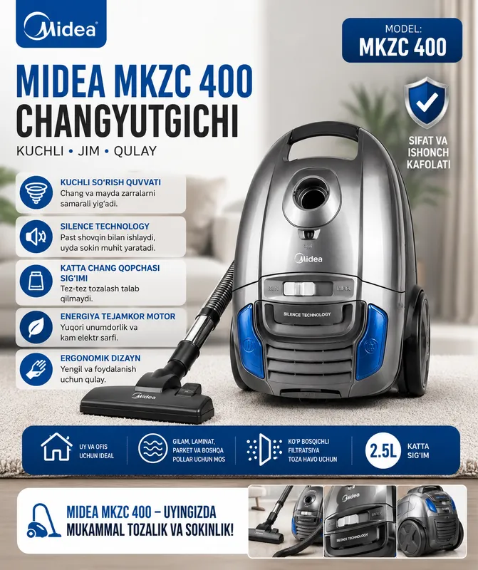 Midea MKZC 400 changyutgichi pilisos