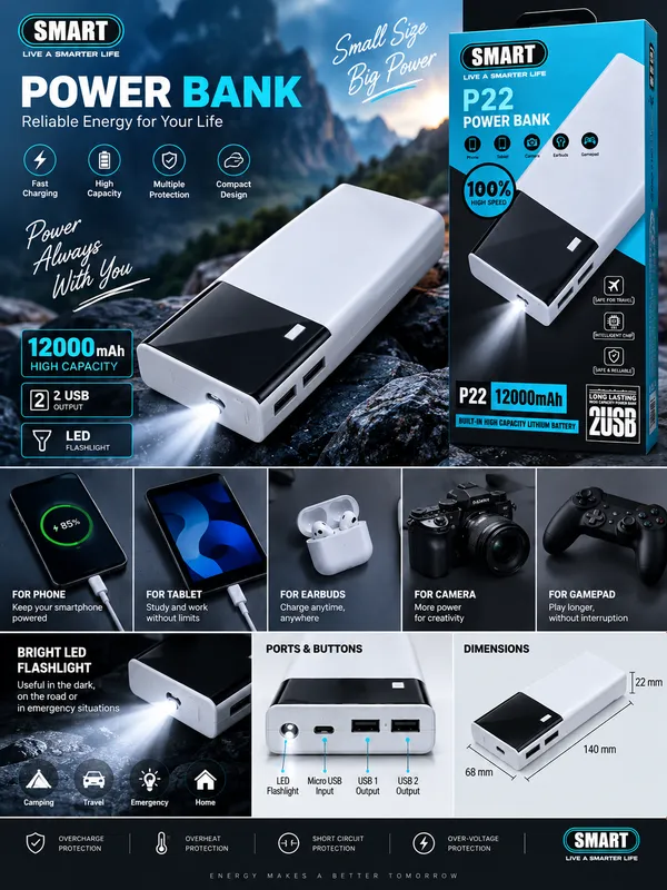 Повербанк SMART P22 4 Повербанк SMART P22 4